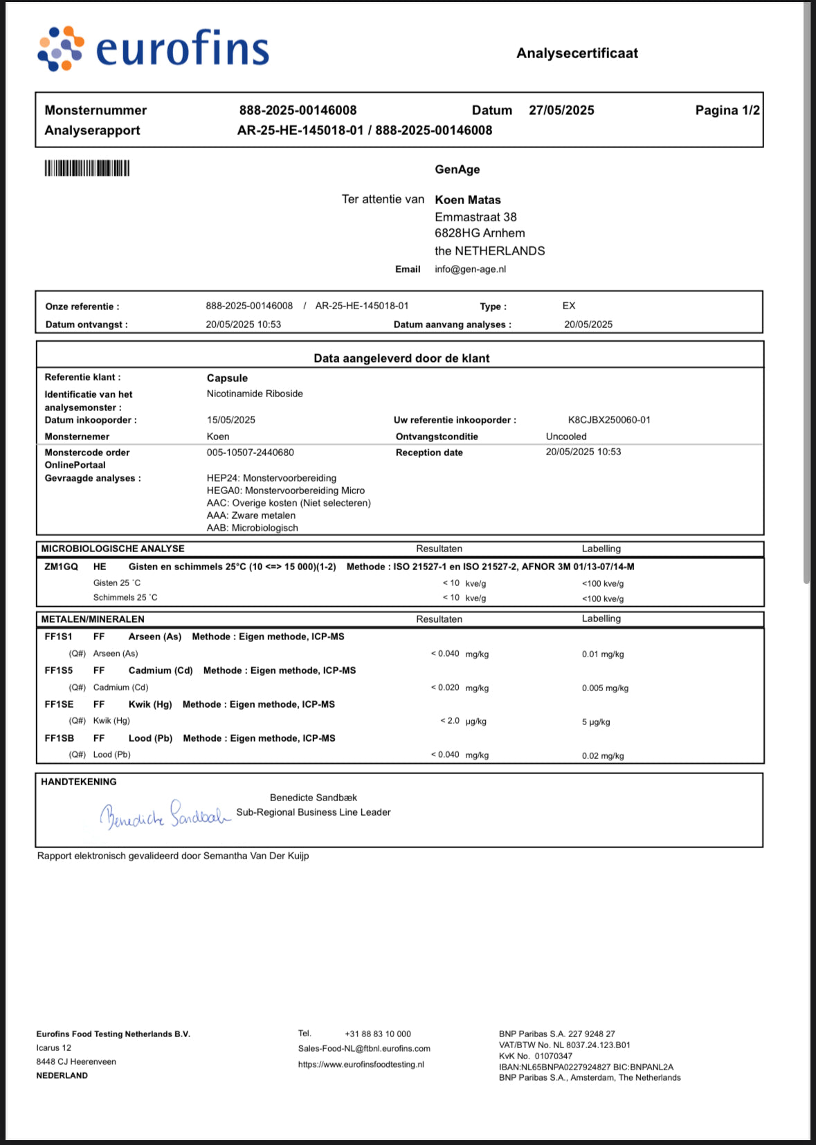 Nicotinamide Riboside (NR)